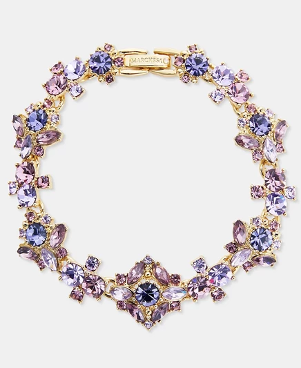 Браслет Marchesa с камнями, фиолетовый