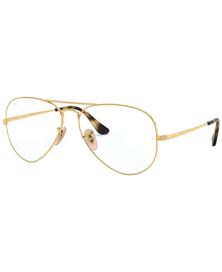 Мужские очки Ray-Ban RX6489 пилот, золотистые