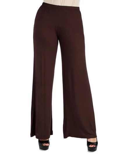 Женские брюки-палаццо 24seven Comfort Apparel, коричневые