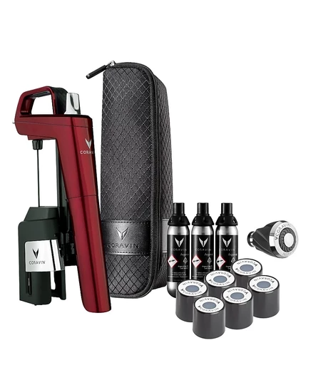 Система сохранения вина Coravin Timeless Six, бордовая