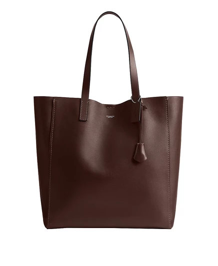 Мужская сумка-тоут Coach Broadway из зернистой кожи, коричневая