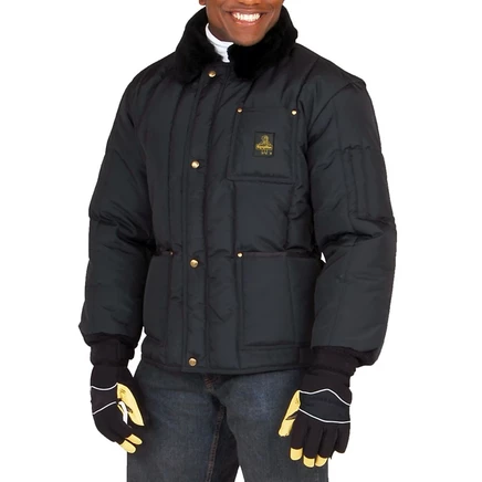 Мужская утепленная куртка Polar из железного туфа RefrigiWear с мягким флисовым воротником blue