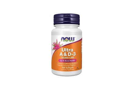 Биодобавка NOW Foods Ultra A и D3, 100 мягких капсул