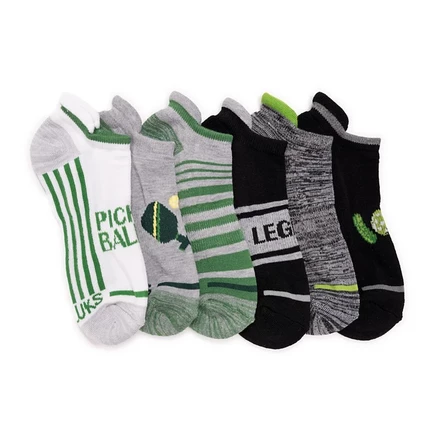 Мужские укороченные носки MUK LUKS, 6 пар, многоцветные
