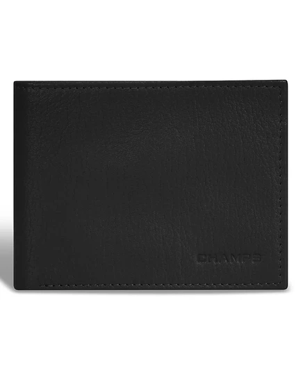 Кожаный бумажник с верхним крылом из мужской коллекции CHAMPS Onyx Collection black