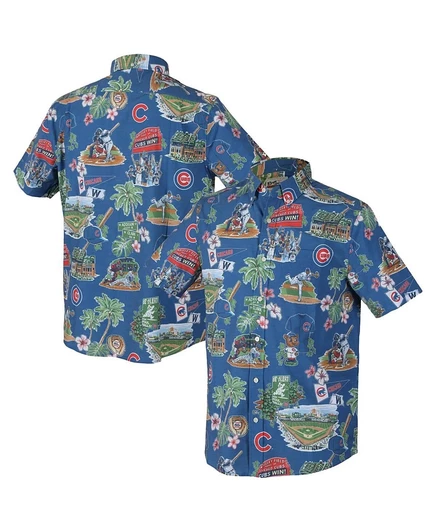 Мужская рубашка Royal Chicago Cubs Scenic из трехслойной ткани на пуговицах от Reyn Spooner
