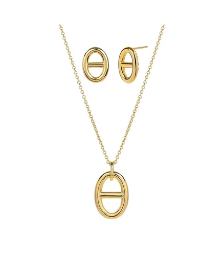 Набор Bearfruit Jewelry Erin — колье и пусеты, золотистые