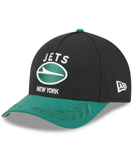 Мужская кепка New Era 9FORTY New York Jets 2025, черно-зеленая