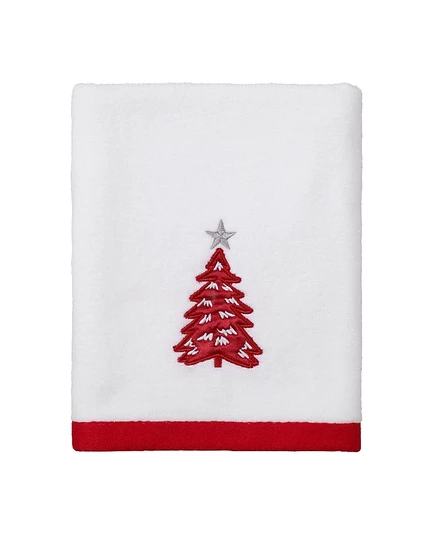 Декоративное полотенце Avanti Sparkle Snowflakes 16″×28″, белое