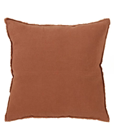 Подушка Saro Lifestyle Fringed Linen 51×51 см, верблюжья