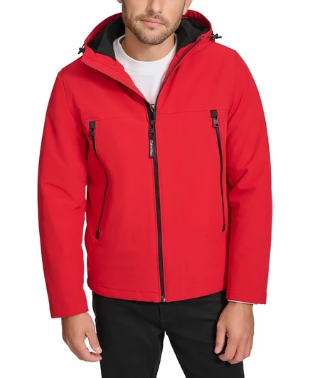  Мужская куртка Infinite Stretch Soft Shell с подкладкой из шерпа  red