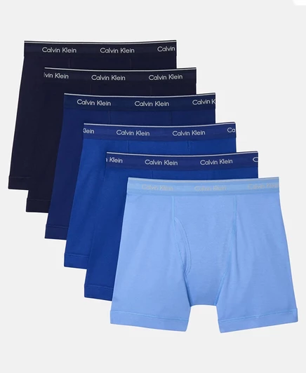 Мужские трусы-боксеры Calvin Klein Classic Cotton, 6 шт., мульти