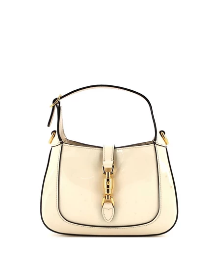Женская сумка Gucci Mini Jackie 1961 на цепочке, бежевая