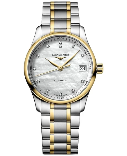 Женские часы Longines Master Automatic 34 мм, золото/сталь