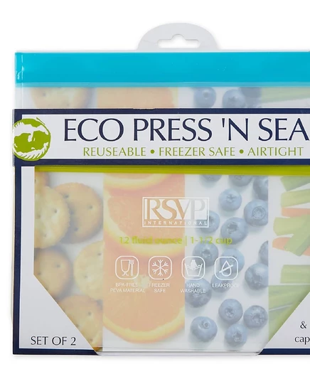 Мешки RSVP Press-N-Seal 2 шт 9″ × 8,25″ полиэтиленовые