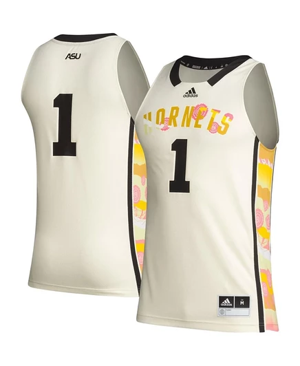 Мужская баскетбольная майка Adidas Alabama State Hornets, песочная
