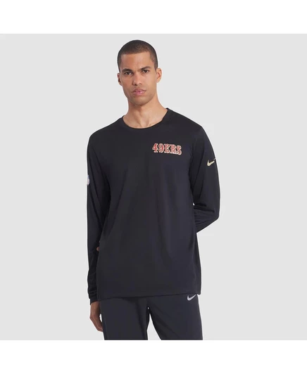Мужская футболка Nike 49ers Sideline Legend Dri-FIT, черная