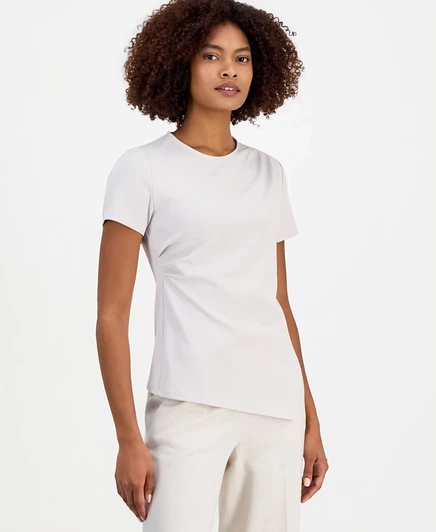 Женская блуза Anne Klein с драпировкой, серая