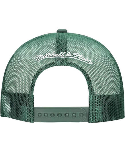 Мужская шляпа дальнобойщика Mitchell & Ness Hunter Green Milwaukee Bucks Core Evergreen с регулируемой посадкой без рецепта hunter green