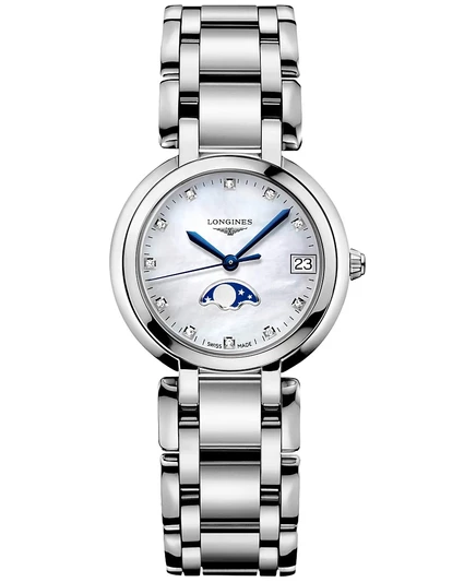 Женские часы Longines Swiss Diamond, стальные, 30 мм