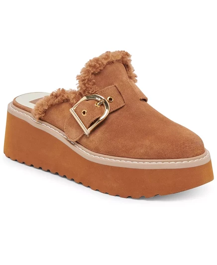  Женские плюшевые сабо на платформе Lelani pecan plush