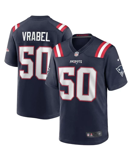 Мужская джерси Nike Mike Vrabel New England Patriots, синяя