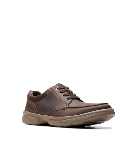 Мужские шнурованные туфли Clarks Bradley Vibe кожаные, бежевые