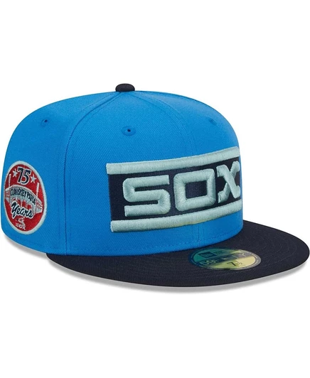 Мужская приталенная шляпа New Era Royal Chicago White Sox 59 размера 