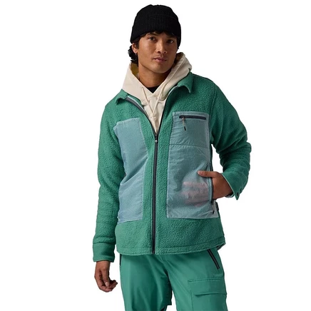 Мужская рубашечная куртка Backcountry Wander из флиса, зеленая