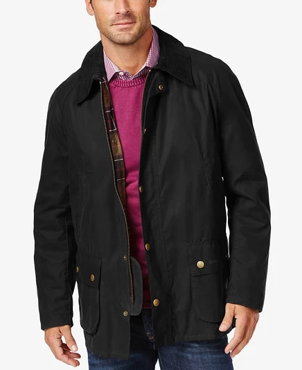 Мужская вощеная куртка Barbour Ashby, черная