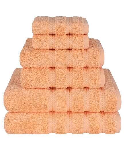 Полотенца American Soft Linen, 6 шт., персиковые