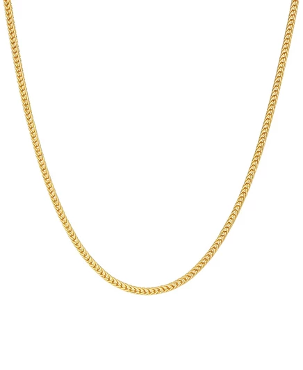 Цепочка Macy's Foxtail 14k, 18 дюймов, золотая