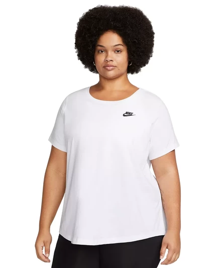  Футболка с коротким рукавом Plus Size Active Sportswear Club Essentials white
