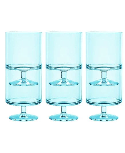 Набор акриловых бокалов Abode Homewares, 6 шт., синие