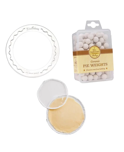 Набор для пирогов Mrs. Anderson's Baking 9.5″–10″ (щит и груз), серебристый