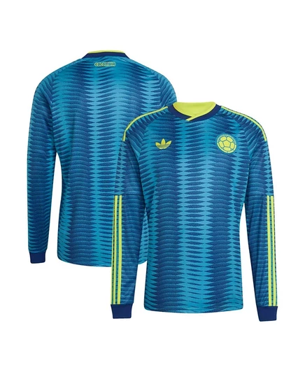 Мужская футболка Adidas Colombia 2026 выездная, бирюзовая