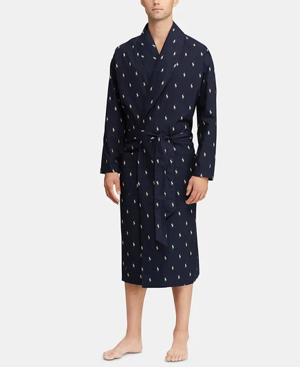 Мужской халат Polo Ralph Lauren, темно-синий
