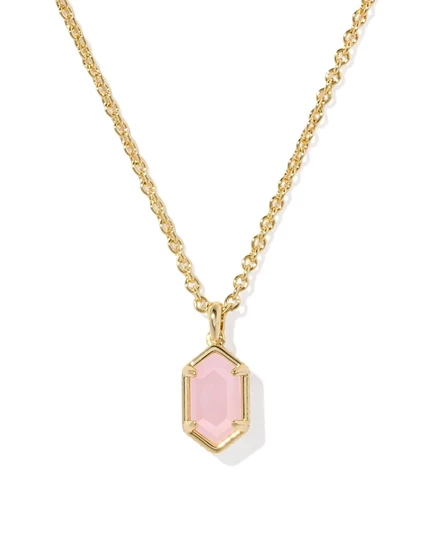 Женское колье Kendra Scott Hallie 18″ с подвеской, розовое