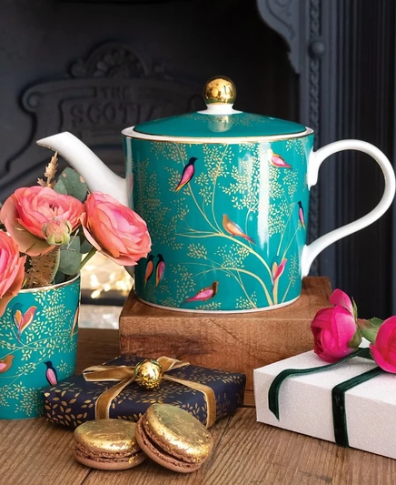 Заварочный чайник Portmeirion Sara Miller фарфоровый, зеленый
