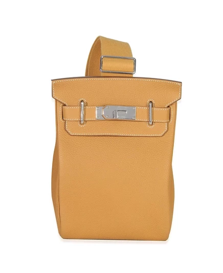 Женская сумка Hermès Hac a Dos PM Togo, коричневая