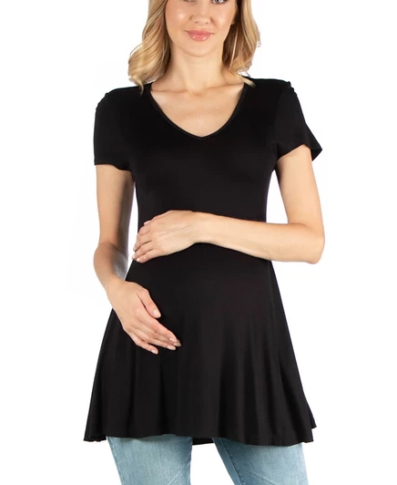 Туника 24seven Comfort Apparel для беременных, черная