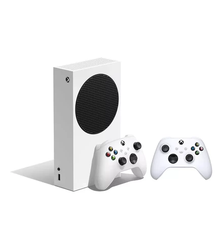  Полностью цифровая игровая консоль Xbox Series S объемом 512 ГБ и белый контроллер (всего в комплекте 2 контроллера) white