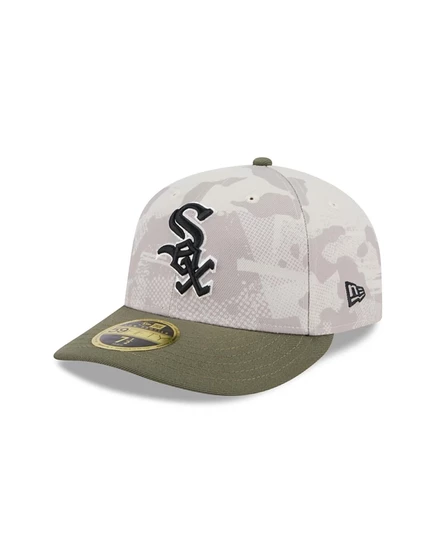 Мужская кепка New Era 59FIFTY White Sox, бежево-оливковая