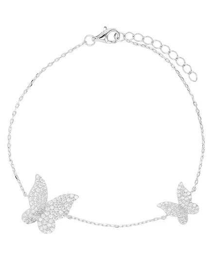 Женский анклет Macy's Butterfly 14K/серебро, серый