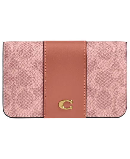 Картхолдер Coach Essential Mini Signature, розовый