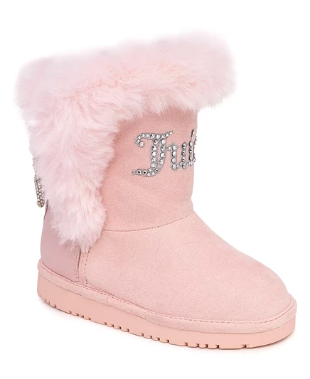 Маленькие ботиночки для холодной погоды от Juicy Couture для маленьких девочек Кало pink