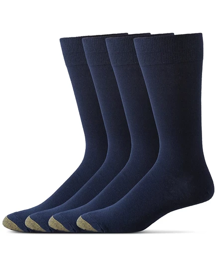 Мужские носки Gold Toe классические, 4 пары, синие