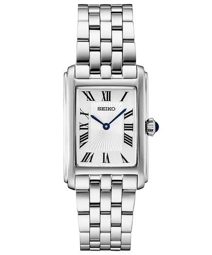 Женские часы Seiko Essentials 22 мм, белые