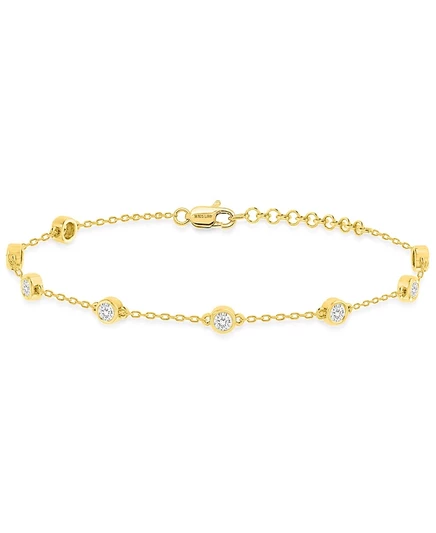 Браслет Forever Grown Diamonds 1 карат, позолоч. серебро