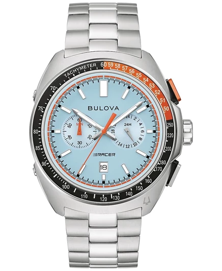 Мужские часы Bulova Racer хронограф 42 мм, сталь